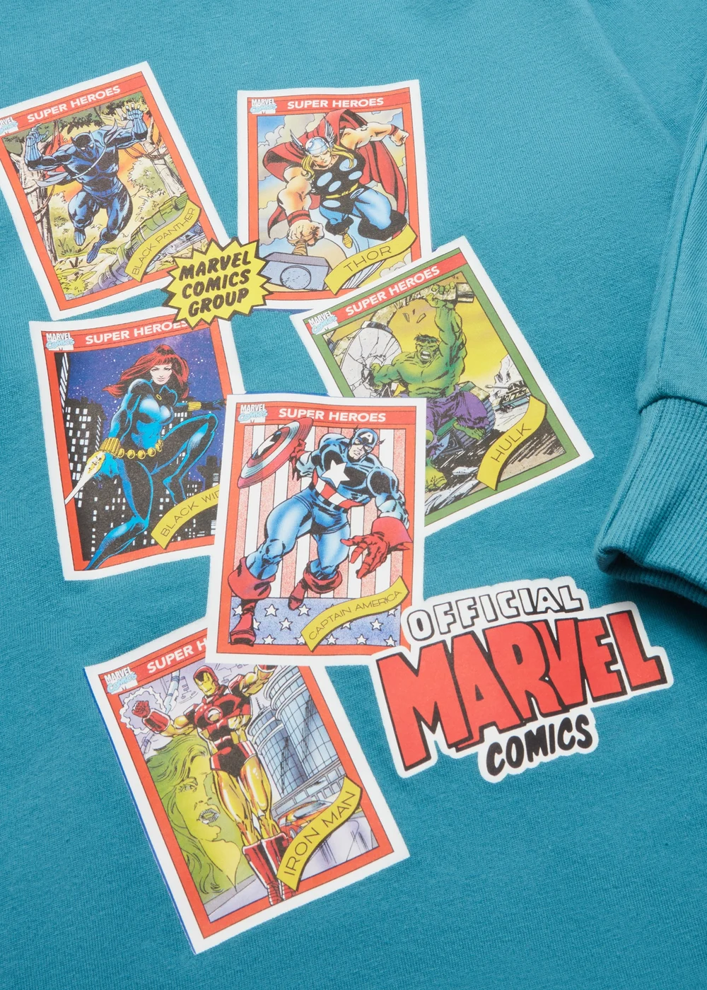 Kids Teal Marvel Comics Pyjama Set (5-12yrs) - Age 5 Years Image 2