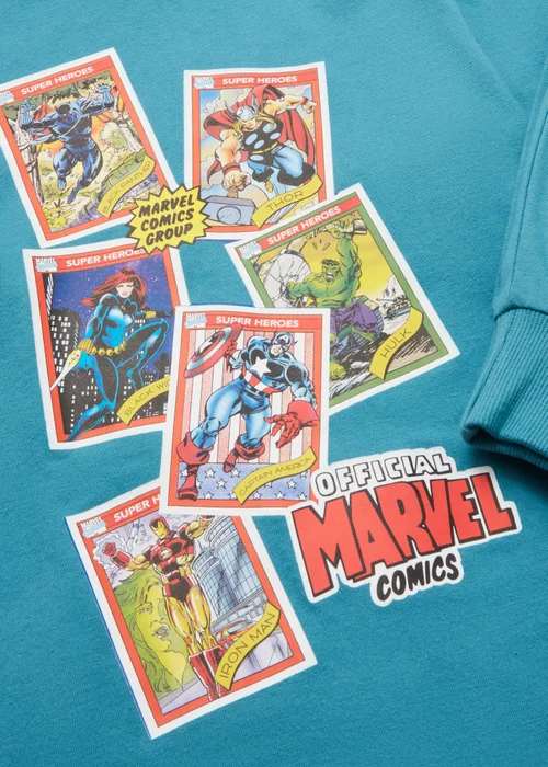 Kids Teal Marvel Comics Pyjama Set (5-12yrs) - Age 5 Years Image 2