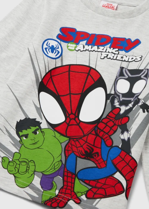 Kids Grey Spider-Man & Friends Print Long Sleeve T-Shirt (18mths-6yrs) - 2-3 Yrs Image 2