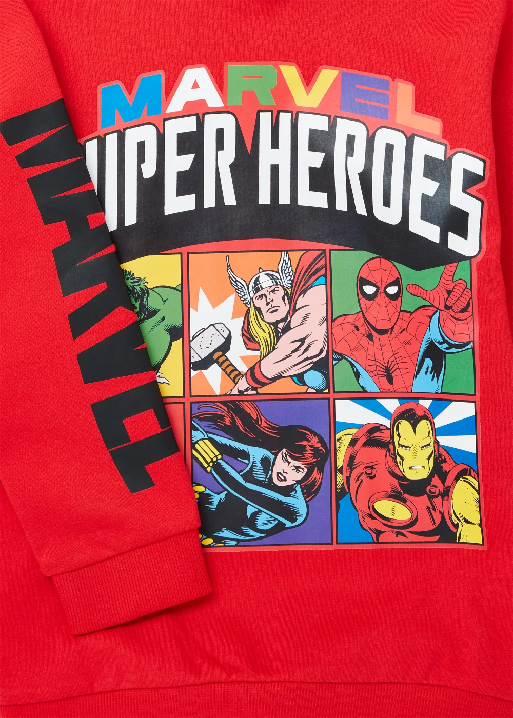 Kids Red Marvel Hero Hoodie (5-12yrs) - 5 Yrs Image 2