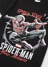 Kids Black Spider-Man Miles Morales Print T-Shirt (4-12yrs) - Age 10 Years Image 2