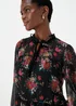 Papaya Petite Multicoloured Floral Print Blouse - Size 6 Image 3