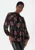 Papaya Petite Multicoloured Floral Print Blouse - Size 6 Image 1