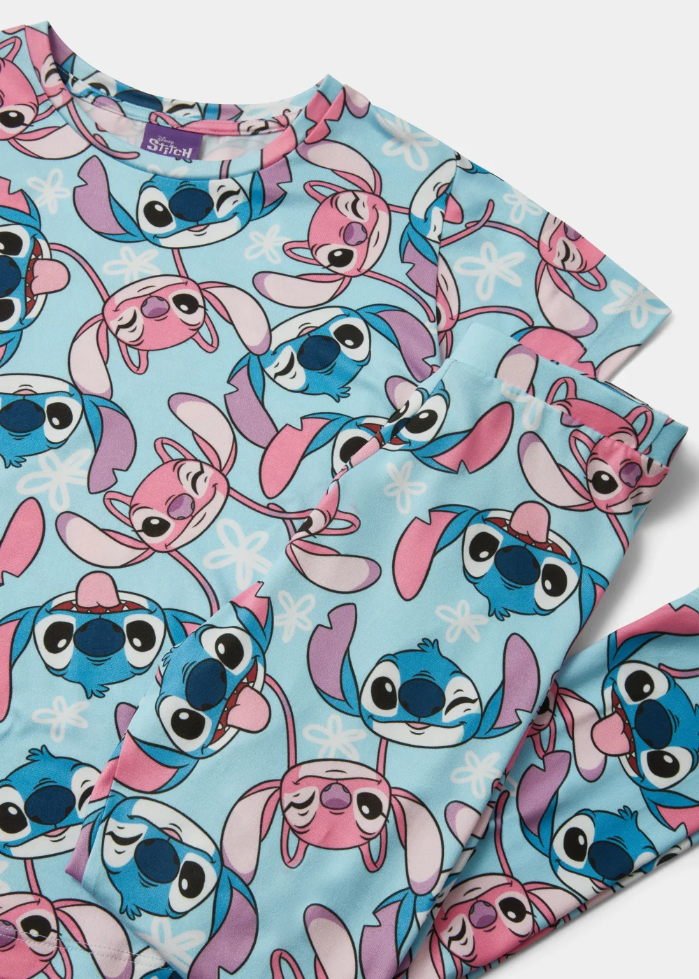 Kids Blue Disney Stitch Pyjama Set (4-13yrs) - Age 4 Years Image 2
