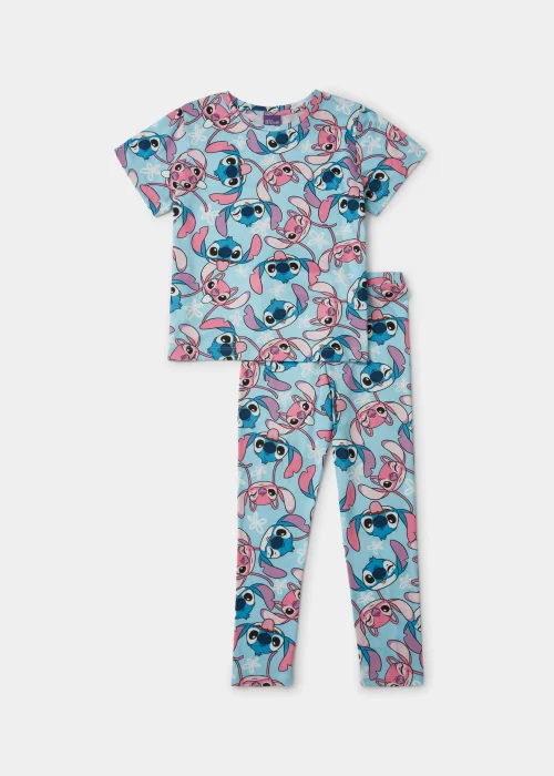 Kids Blue Disney Stitch Pyjama Set (4-13yrs) - Age 4 Years Image 1