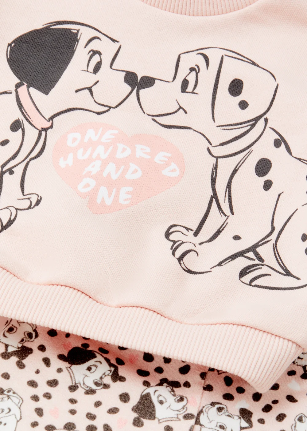 Baby Pink Disney Dalmatians Sweatshirt & Joggers Set (Newborn-12mths) - 0-3 months Image 2