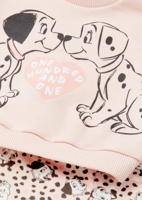 Baby Pink Disney Dalmatians Sweatshirt & Joggers Set (Newborn-12mths) - 0-3 months Image 2