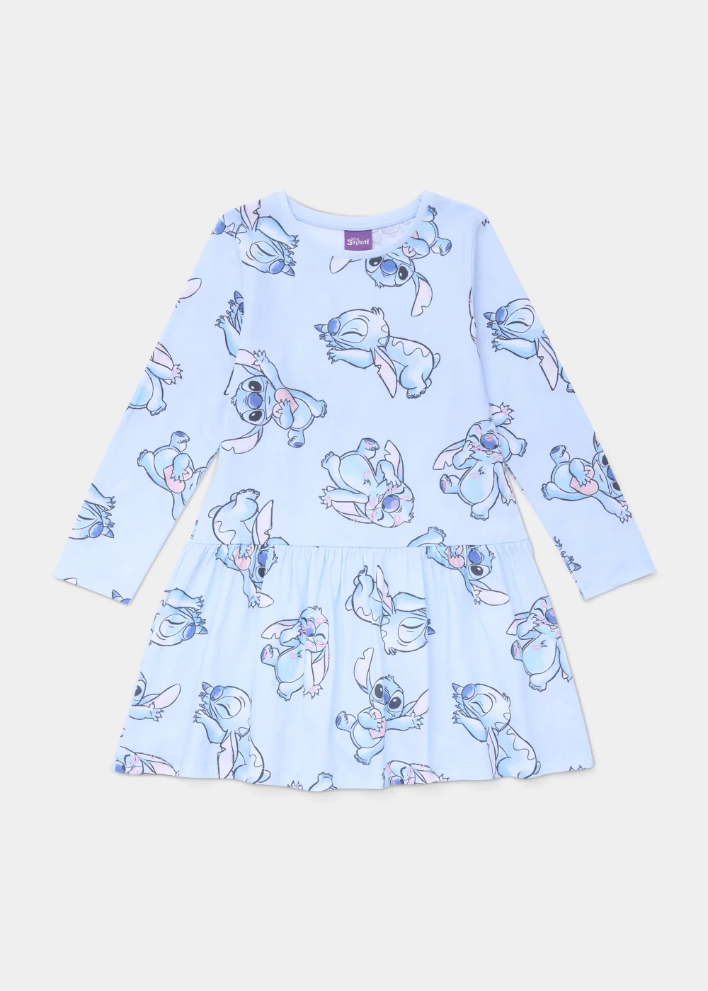 Kids Blue Disney Stitch Dress (3-9yrs) - 3 Yrs Image 1