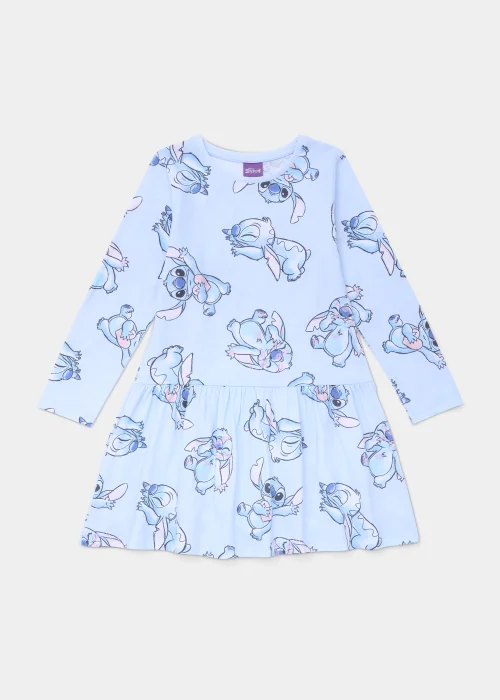 Kids Blue Disney Stitch Dress (3-9yrs) - 3 Yrs Image 1