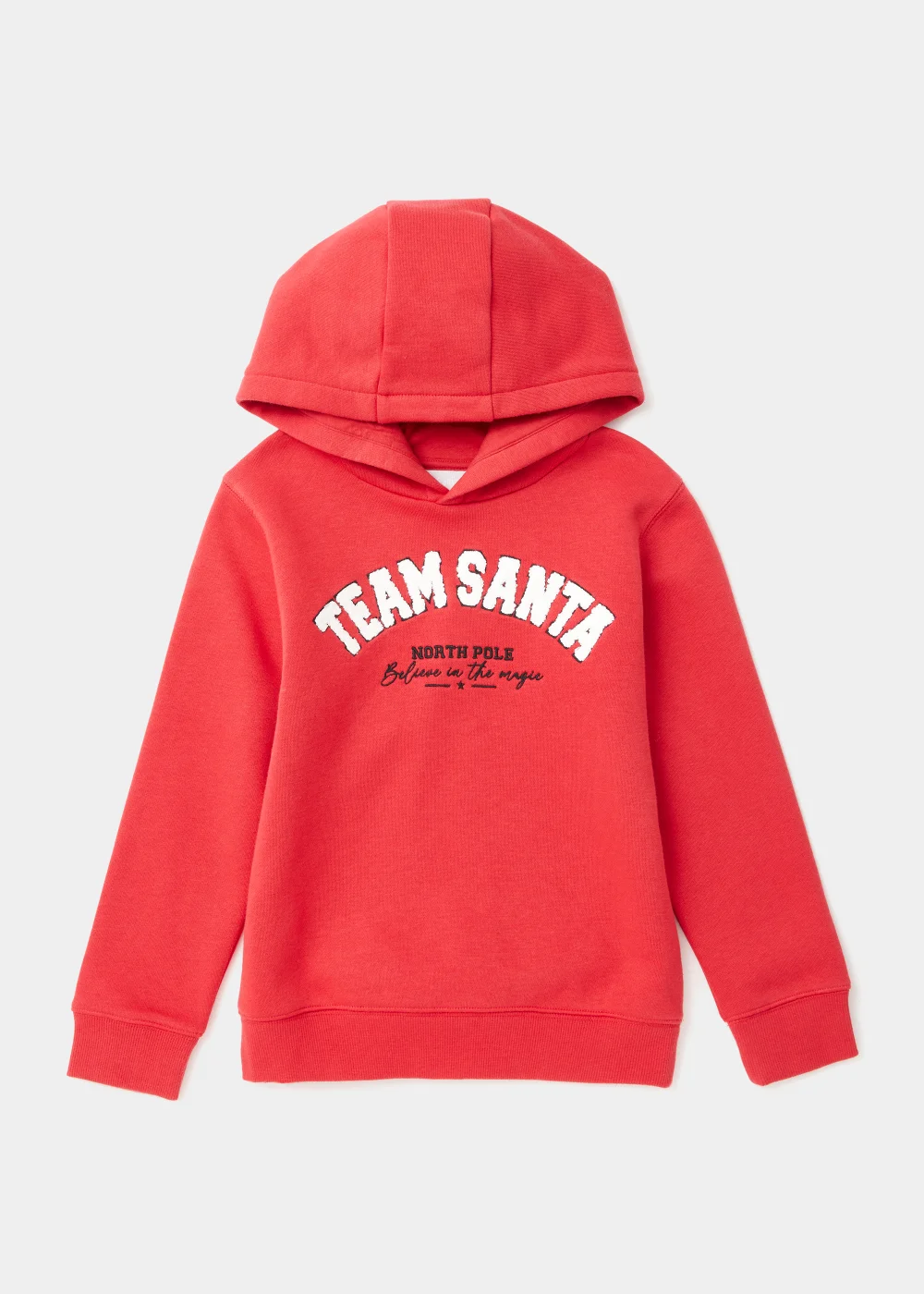 Kids Red Team Santa Christmas Hoodie (4-13yrs) - 4 Yrs Image 1