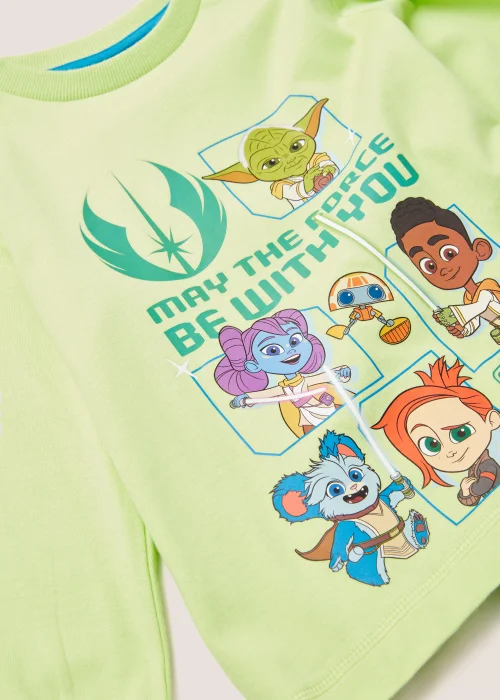 Kids Green Young Jedi Pyjama Set (18mths-6yrs) - Age 18 - 23 Months Image 2