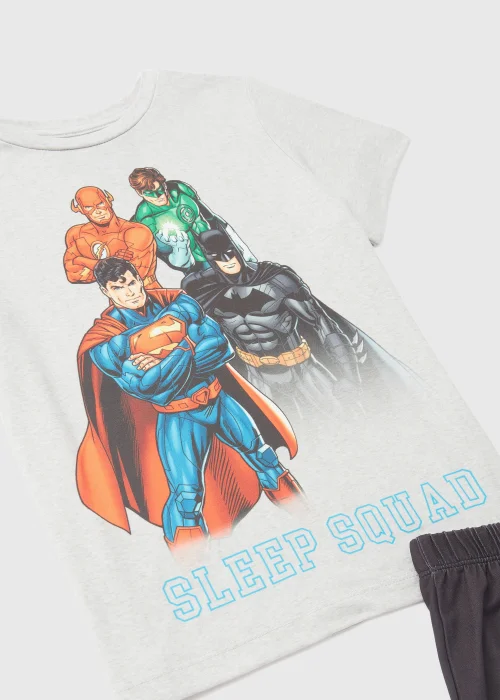 Kids Black DC Comic Sleep Squad Short Pyjama Set (5-12yrs) - Age 5 Years Image 2