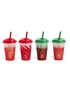Green & Red Christmas Colour Changing Cups Image 3