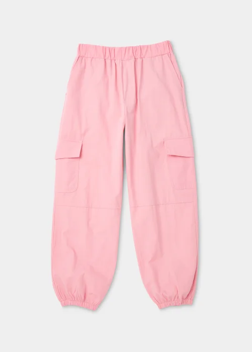 Girls Pink Parachute Trousers (4-15yrs) - Age 4 Years Image 1