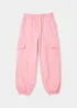 Girls Pink Parachute Trousers (4-15yrs) - Age 4 Years Image 1
