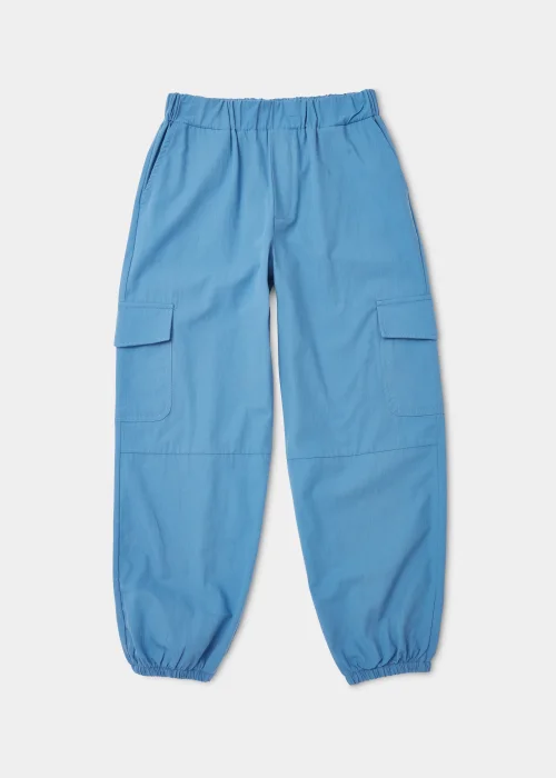 Girls Blue Parachute Trousers (4-15yrs) - Age 4 Years Image 1
