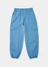 Girls Blue Parachute Trousers (4-15yrs) - Age 4 Years Image 1