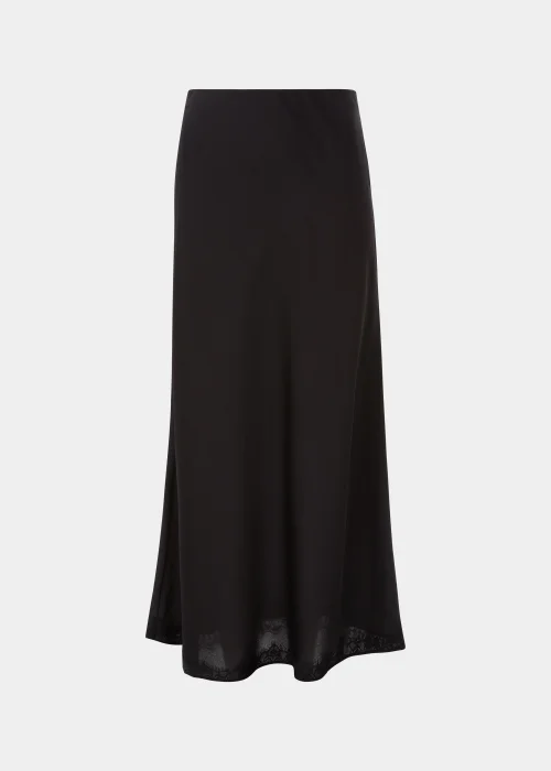 Black Lace Trim Midi Skirt - 8 Image 5