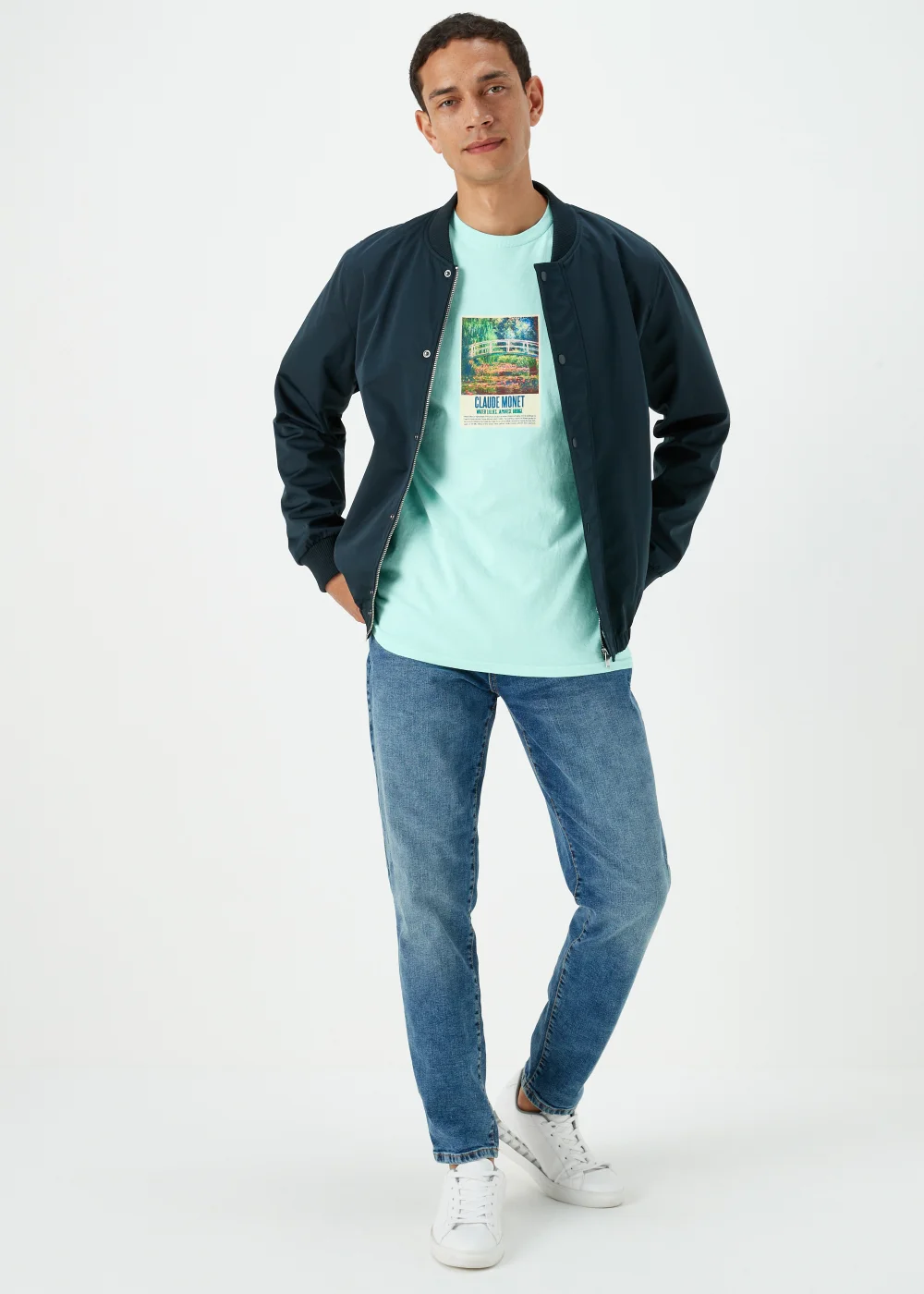 Mint Claude Monet T-Shirt - Small Image 4