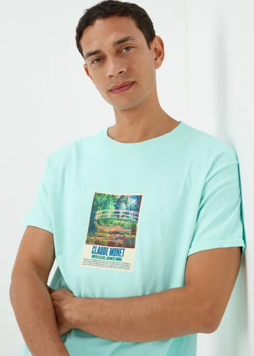 Mint Claude Monet T-Shirt - Small Image 3
