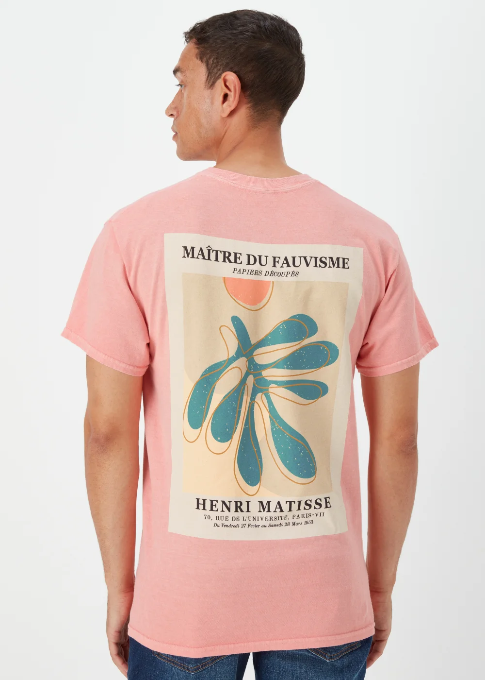 Coral Henri Matisse T-Shirt - Small Image 2