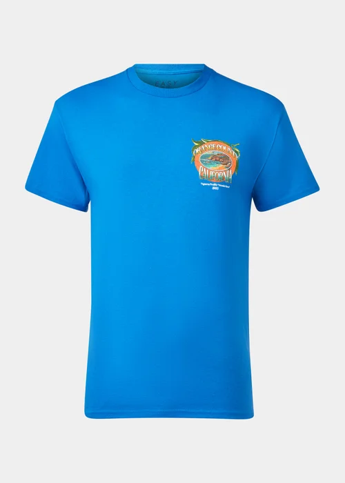 Cobalt Blue Orange County T-Shirt - Small Image 5