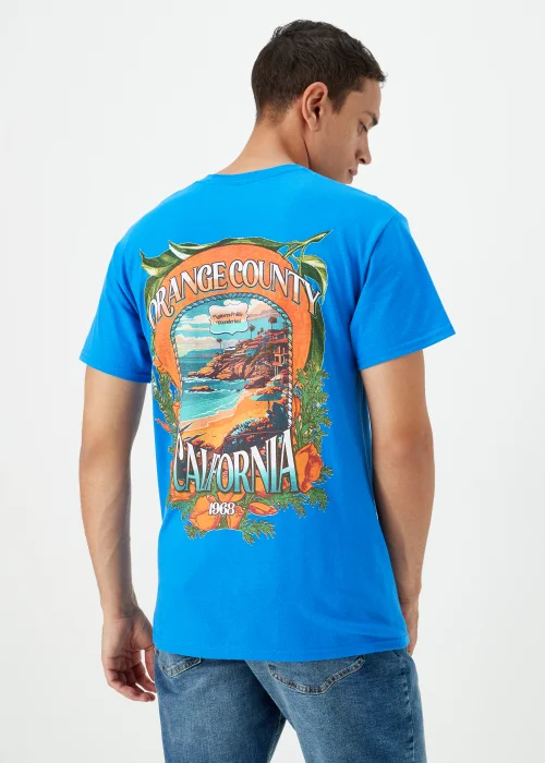 Cobalt Blue Orange County T-Shirt - Small Image 2