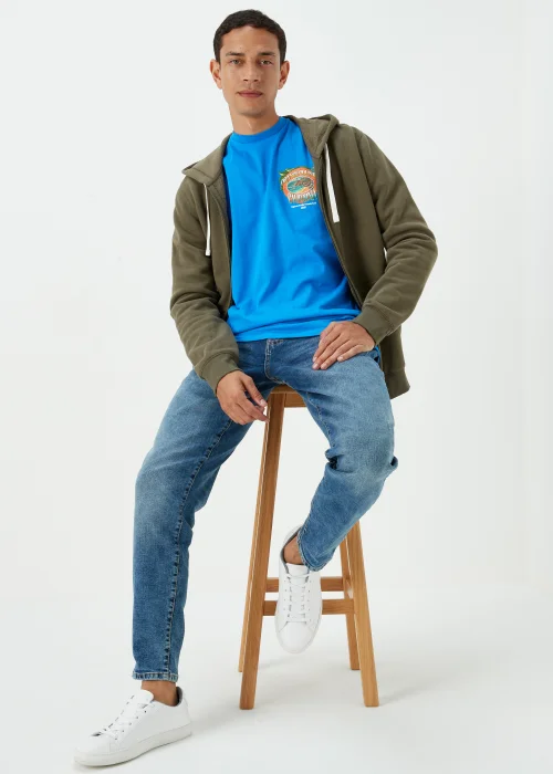 Cobalt Blue Orange County T-Shirt - Small Image 4