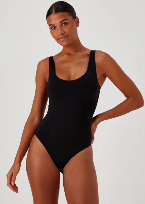 Black Seamless Smoothing Bodysuit - S Image 1