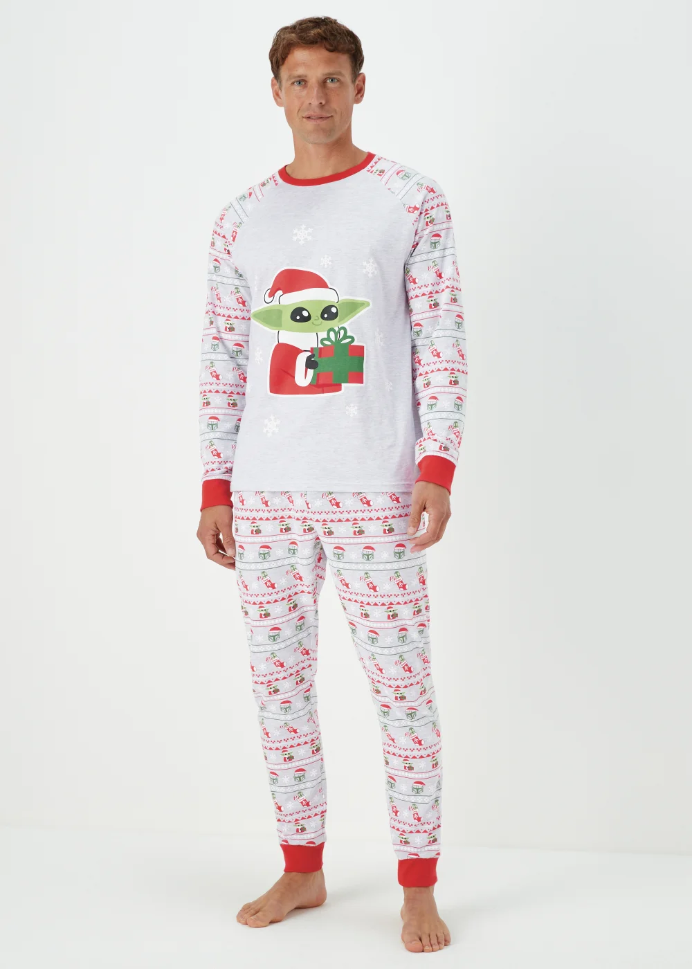 Grey Star Wars Mandalorian Pyjama Set - Extra small Image 1