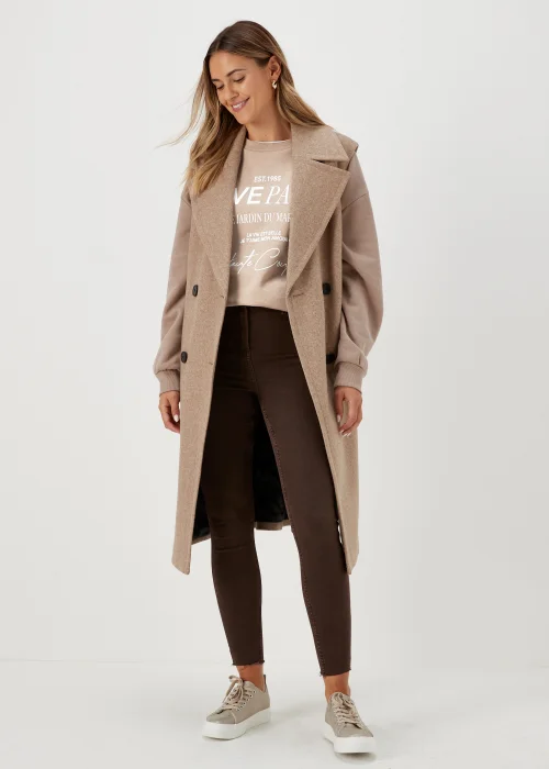 Beige Love Paris Sweatshirt - Small Image 4