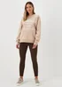 Beige Love Paris Sweatshirt - Small Image 1