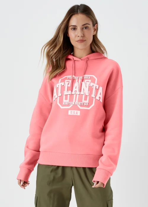 Coral Atlanta Hoodie - Small Image 1