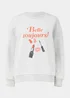 Grey Lipstick Print Sweatshirt - Small Image 5