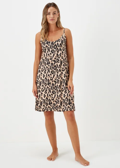 Brown Animal Print Chemise - Extra small Image 1