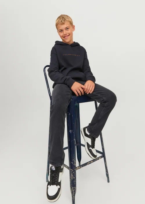 Jack & Jones Junior Clark Black Jeans (6-16yrs) - 8 Yrs Image 1