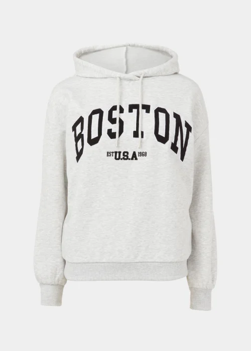 Papaya Petite Grey Boston Hoodie - Small Image 5