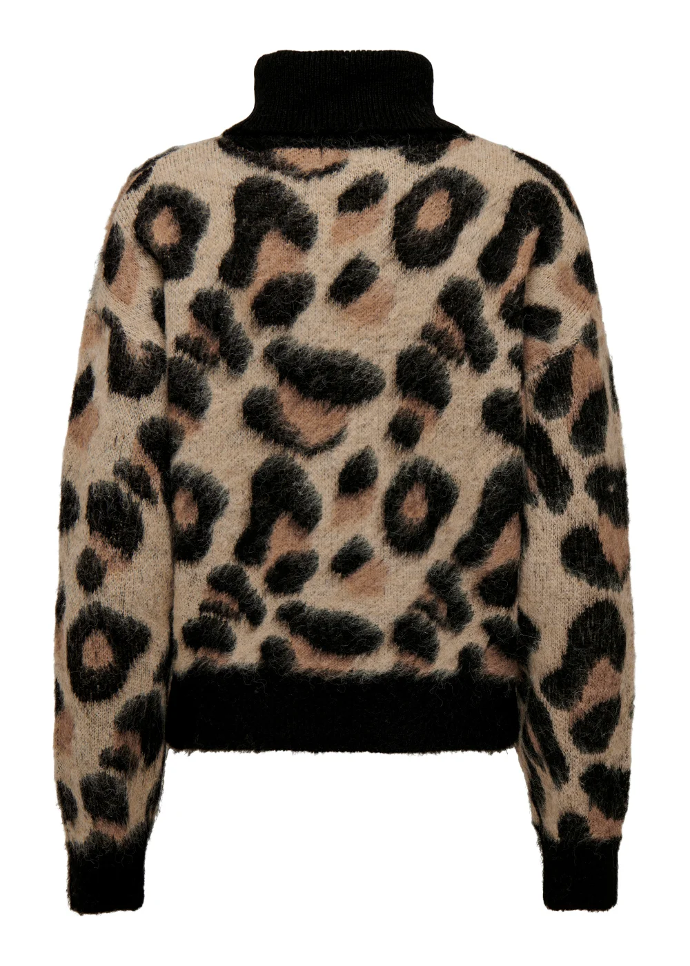 JDY Leo Beige Leopard Print Knit Jumper - 8 Image 6