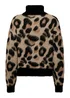JDY Leo Beige Leopard Print Knit Jumper - 8 Image 6