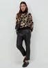 JDY Leo Beige Leopard Print Knit Jumper - 8 Image 4