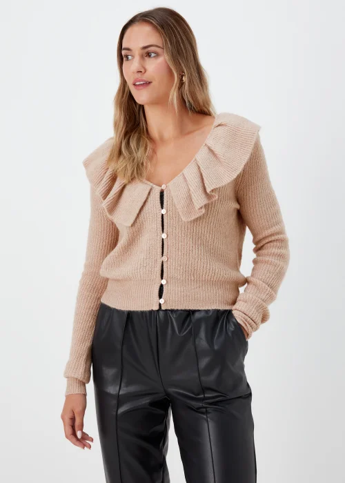 JDY Beige Frill Cardigan - 8 Image 1