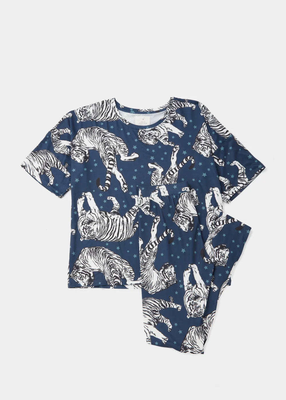 Navy Tiger Star Pyjama Set - Extra small Image 4