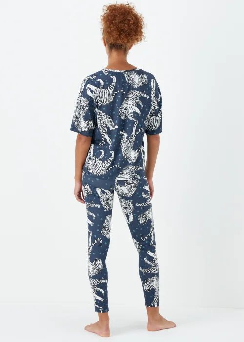 Navy Tiger Star Pyjama Set - Extra small Image 2