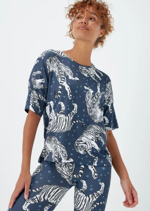 Navy Tiger Star Pyjama Set - Extra small Image 3