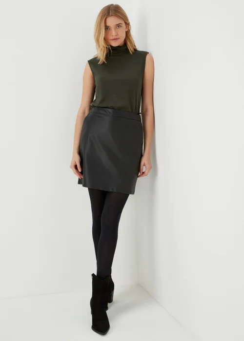 JDY Tonsy Khaki High Neck Knitted Top - 8 Image 4