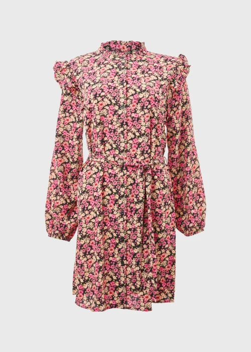JDY Sofia Multicoloured Long Sleeve Mini Dress - 8 Image 5