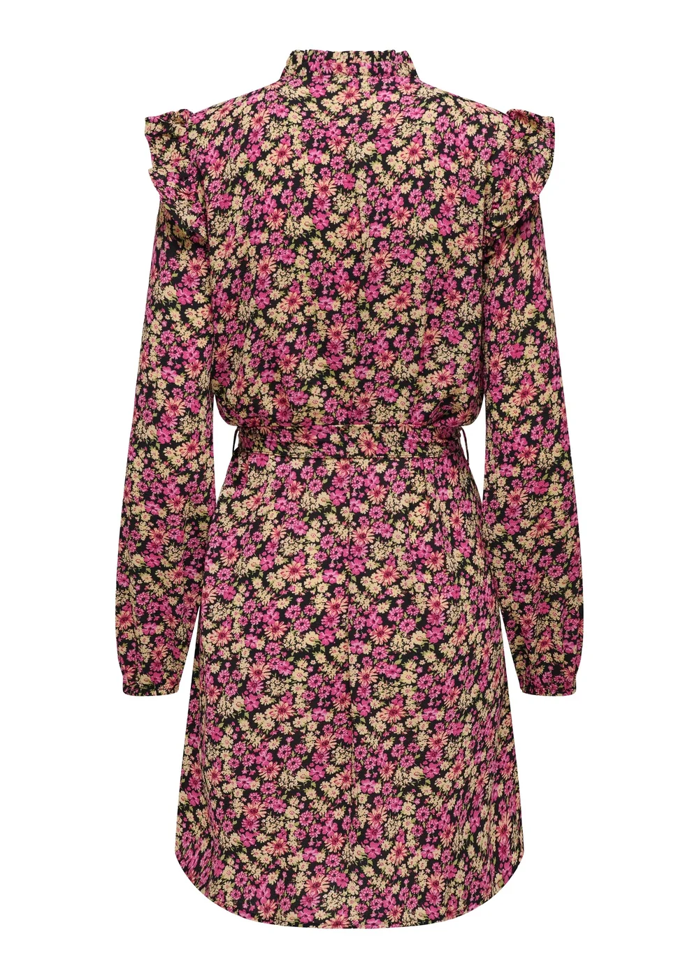JDY Sofia Multicoloured Long Sleeve Mini Dress - 8 Image 6