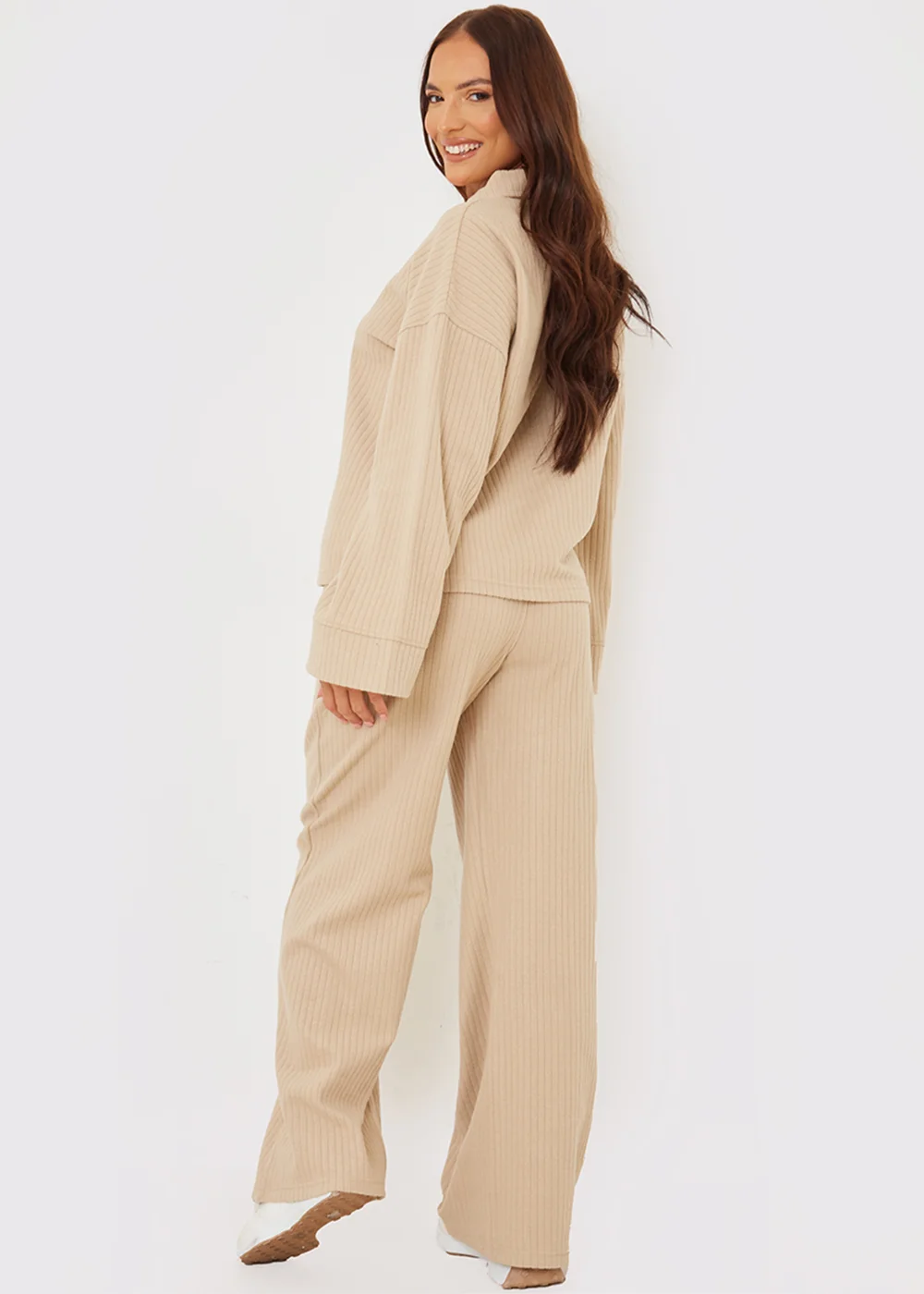 In the Style Gemma Atkinson Ribbed Collar Co-Ord Top - Size 8 Image 3