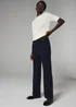 Et Vous Navy Rib Trousers - Size 08 29 leg Image 1
