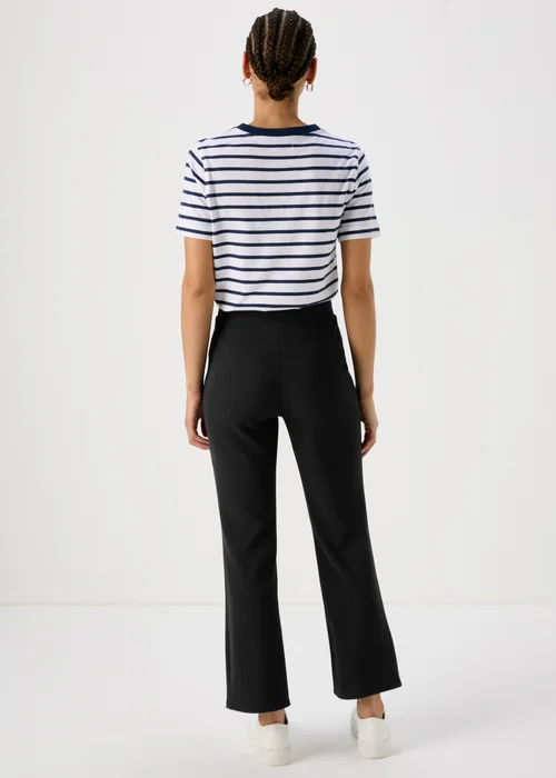 Et Vous Navy Rib Trousers - Size 08 29 leg Image 2